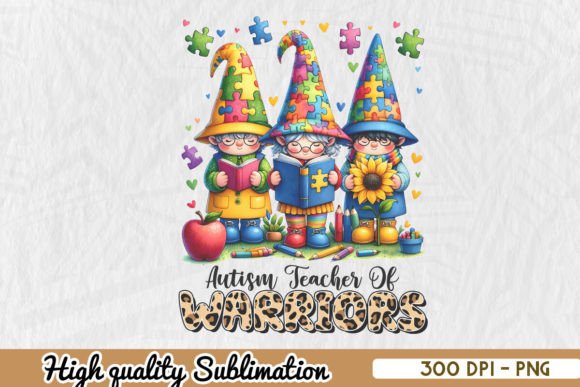Autism Teacher of Warriors Sublimation