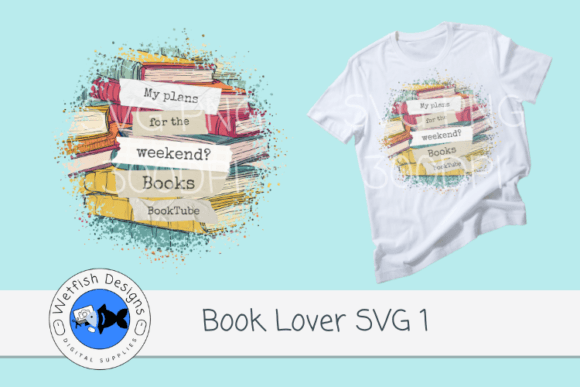 Book Lover SVG PNG Craft Graphic 1