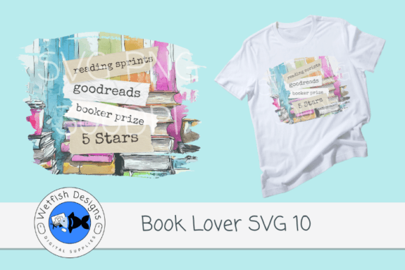 Book Lover SVG PNG Craft Graphic 10