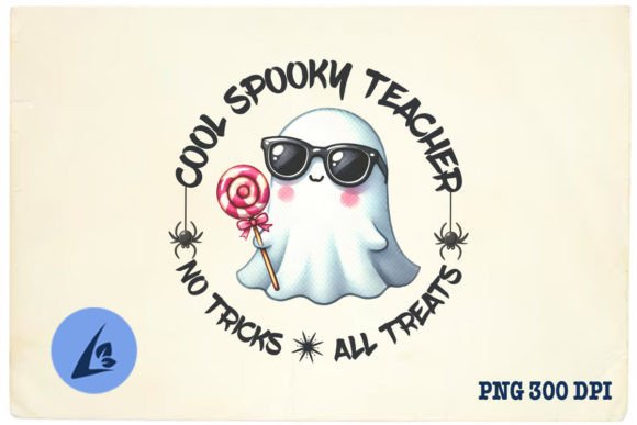 Cool Spooky Teacher Sublimation PNG: Graphics & Crafts