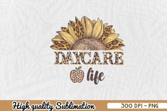 Daycare Life School Sunflower PNG: Graphics for Crafts