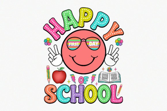 Happy First Day of School 1: Graphics for Crafts