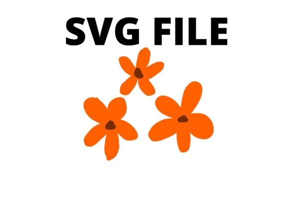 Orange Flower Svg Craft File Pod Pattern