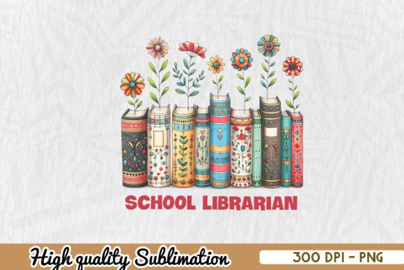 Personalization School Librarian PNG Graphics and Crafts