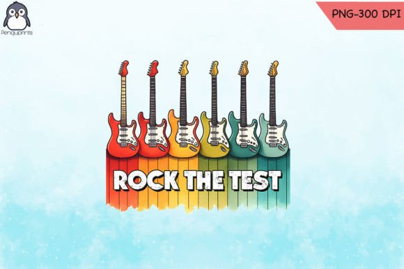 Rock the Test Guitar Teacher Sublimation