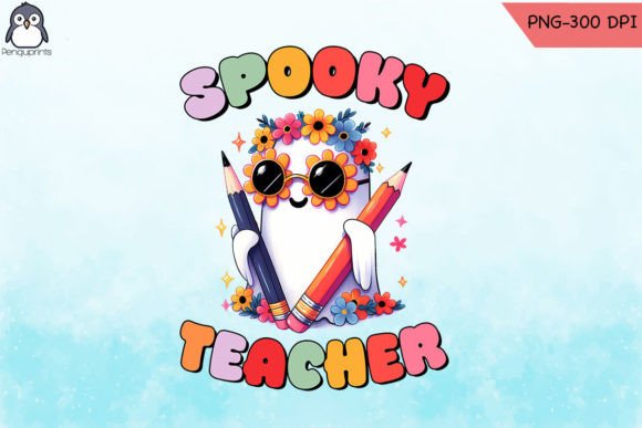 Spooky Teacher Halloween Funny Boo PNG