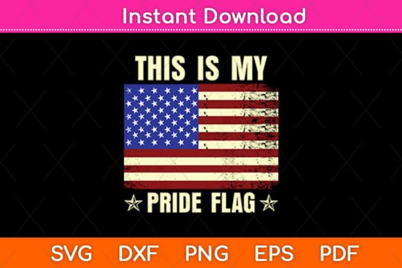This Is My Pride Flag USA Svg Graphics