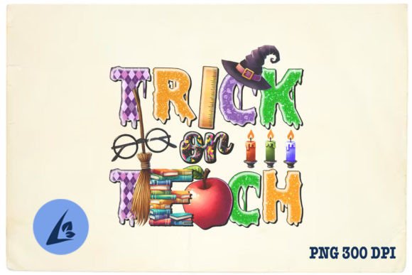 Trick Teach Teacher Funny Halloween PNG